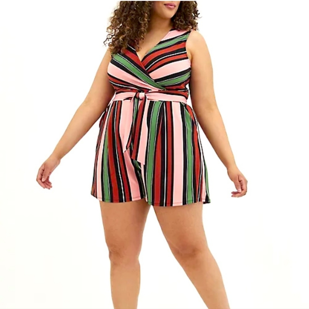 Torrid Studio Knit Surplice Romper